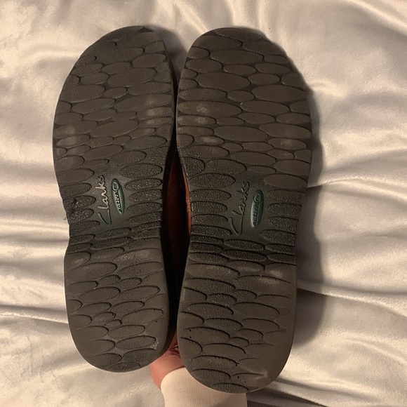 Clarks mens slip on leather clog euro style brown size 12 active air renfaire - Picture 6 of 8